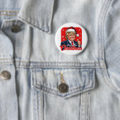 Donald Trump Kerstman Kunst Ronde Button 5,7 Cm (In situ)