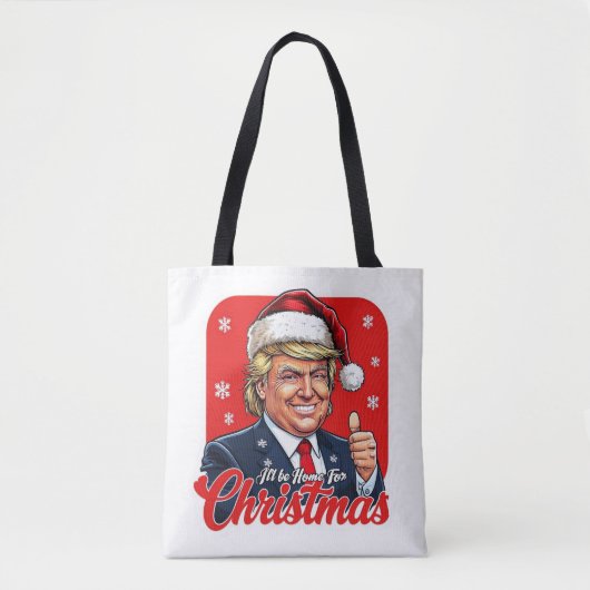 Donald Trump Kerstman Kunst Tote Bag (Voorkant)
