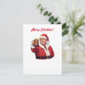 Donald Trump Kerstman Vrolijk Kerstfeest Feestdagenkaart (Staand voorkant)