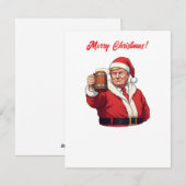 Donald Trump Kerstman Vrolijk Kerstfeest Feestdagenkaart (Voorkant / Achterkant)