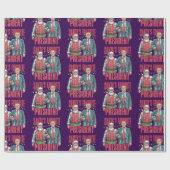 Donald Trump Kerstman's favoriete President Cadeaupapier (Vlak)