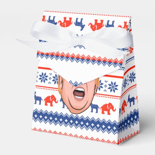 DONALD TRUMP Kerstmis Bedankdoosjes (Voorkant Zijde)