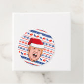 DONALD TRUMP Kerstmis Bedankjes Labels (In situ)