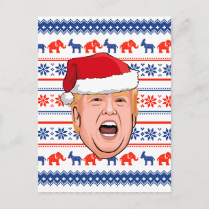 DONALD TRUMP Kerstmis Briefkaart