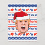 DONALD TRUMP Kerstmis Briefkaart (Voorkant)