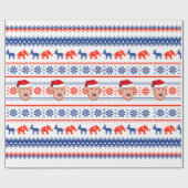 DONALD TRUMP Kerstmis Cadeaupapier (Vlak)