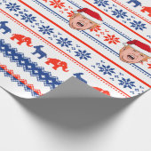 DONALD TRUMP Kerstmis Cadeaupapier (Hoek)