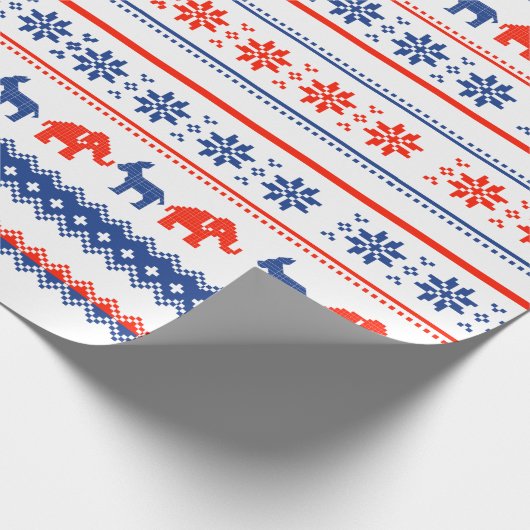 DONALD TRUMP Kerstmis Cadeaupapier (Hoek)