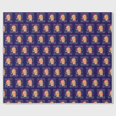 Donald Trump Kerstmis Cadeaupapier (Vlak)