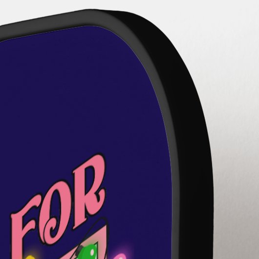 Donald Trump Kerstmis Ik zal thuis zijn Pickleball Paddle (Links Detail)