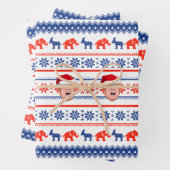 DONALD TRUMP Kerstmis Inpakpapier Vel (In situ)