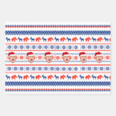 DONALD TRUMP Kerstmis Inpakpapier Vel (Voorkant)