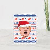 DONALD TRUMP Kerstmis Kaart (Voorkant)