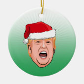 DONALD TRUMP Kerstmis Keramisch Ornament (Voorkant)