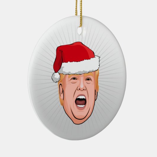 DONALD TRUMP Kerstmis Keramisch Ornament (Rechts)