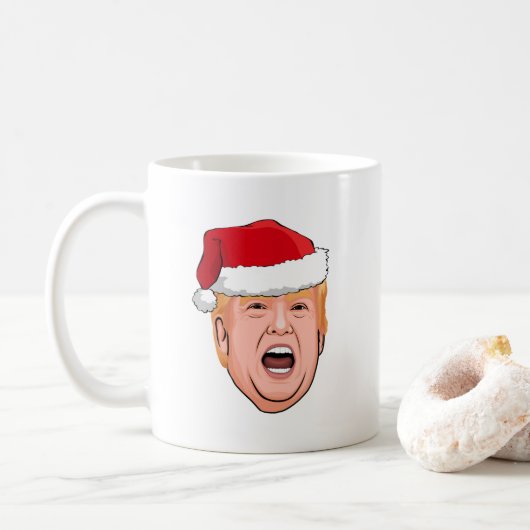 DONALD TRUMP Kerstmis Koffiemok (Met donut)