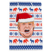 DONALD TRUMP Kerstmis Medium Cadeauzakje (Voorkant)