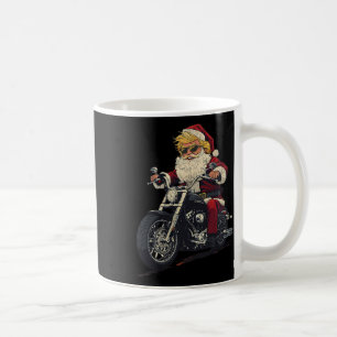 Donald Trump Kerstmis Motorrijder Motorfiets Grapp Koffiemok
