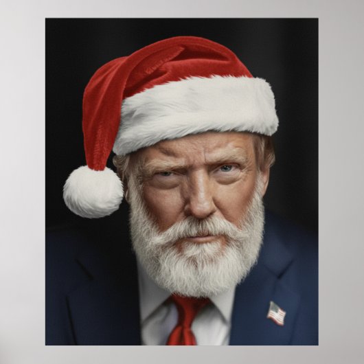 Donald Trump Kerstmis Poster (Voorkant)