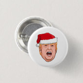 DONALD TRUMP Kerstmis Ronde Button 3,2 Cm (Voorkant /achterkant)