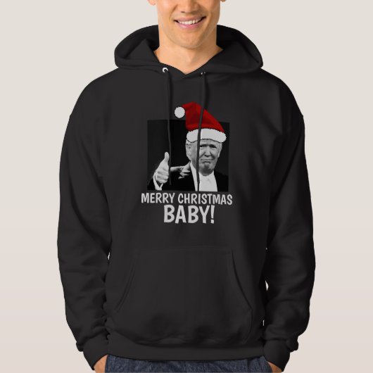 DONALD TRUMP KERSTMIS T-shirts, Grappig Hoodie (Voorkant)