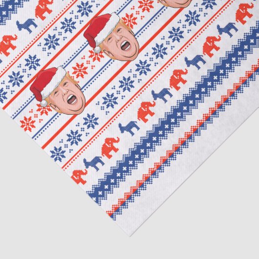 DONALD TRUMP Kerstmis Tissuepapier (Detail)
