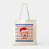 DONALD TRUMP Kerstmis Tote Bag (Achterkant)
