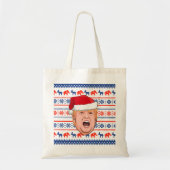 DONALD TRUMP Kerstmis Tote Bag (Voorkant)