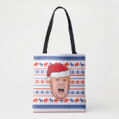 DONALD TRUMP Kerstmis Tote Bag (Voorkant)