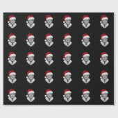 Donald Trump Kerstmuts Kerstpatroon Cadeaupapier (Vlak)