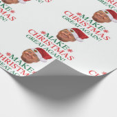 Donald Trump-kerstpapier Cadeaupapier (Hoek)