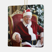 Donald Trump Kerstversiering Keramisch Ornament (Links)