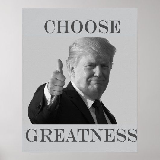 Donald Trump Kies voor grootsheid Poster (Voorkant)