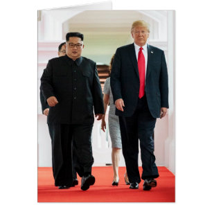 Donald Trump & Kim - HerdenkingsMuntstuk op Rug