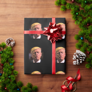 DONALD TRUMP KISS ALL OCCASION WRAPPING PAPER CADEAUPAPIER