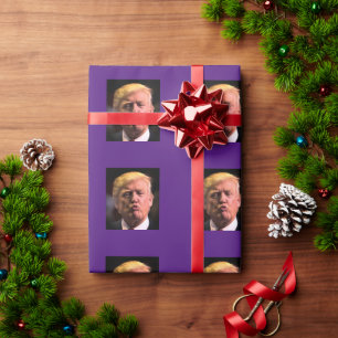 DONALD TRUMP KISS ALL OCCASION WRAPPING PAPER CADEAUPAPIER