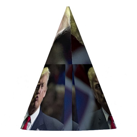 DONALD TRUMP KISS BIRTHDAY PARTY PETTEN FEESTHOEDJES (Achterkant)