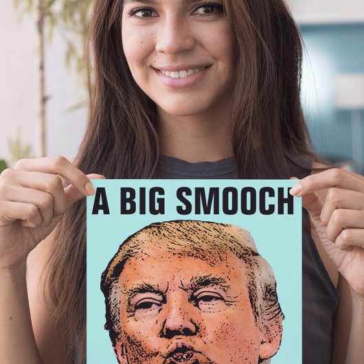 DONALD TRUMP KISS BIRTHDAY wenskaarten Kaart