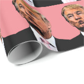 DONALD TRUMP KISS BIRTHDAY WRAPPER PAPIER (Rol Hoek)