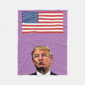 DONALD TRUMP KISS FLEECE BLANKET (Voorkant)