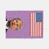 DONALD TRUMP KISS FLEECE BLANKET DEKEN (Voorkant (Horizontaal))