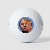 DONALD TRUMP KISS Golf Balls Golfballen (Voorkant)