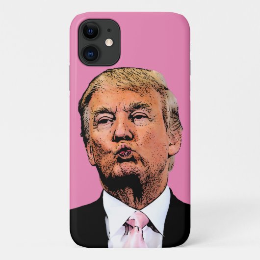 DONALD TRUMP KISS IPHONE CASE (Achterkant)