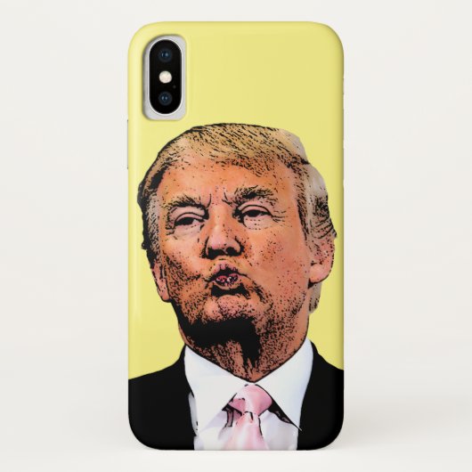 DONALD TRUMP KISS IPHONE CASE (Achterkant)