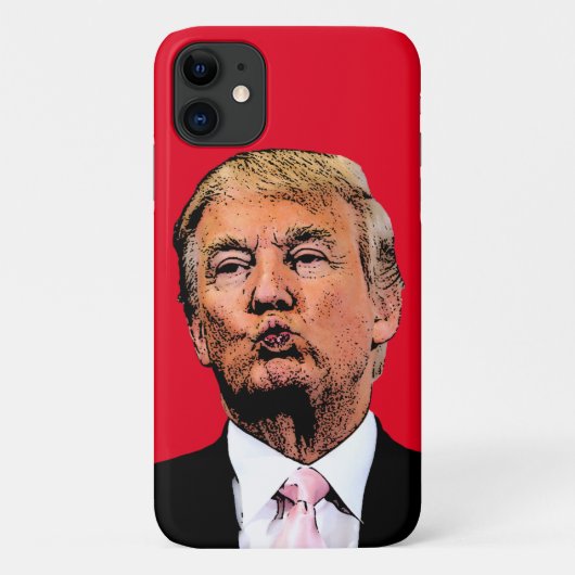 DONALD TRUMP KISS IPHONE CASE (Achterkant)