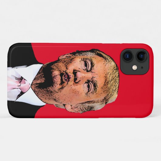 DONALD TRUMP KISS IPHONE CASE (Achterkant (horizontaal))