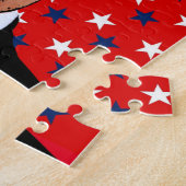 DONALD TRUMP KISS JIGSAW PUZZLE EENVOUDIG LEGPUZZEL (Zijkant)