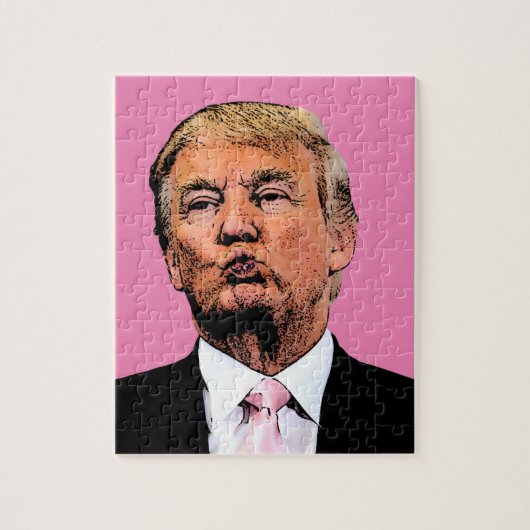 DONALD TRUMP KISS JIGSAW PUZZLE UITDAGING LEGPUZZEL (Verticaal)