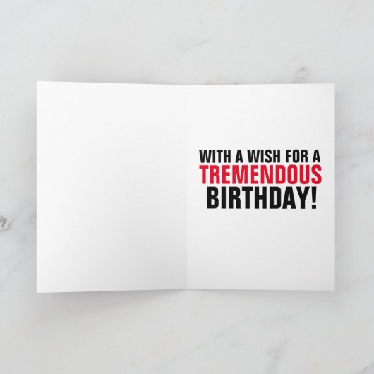 DONALD TRUMP KISS VERJAARDAGSKAARTEN KAART (Binnen)