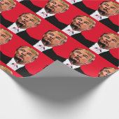 DONALD TRUMP KISS WRAPPING PAPIER (Hoek)